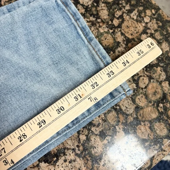 American Eagle Original Straight Men’s Denim Blue Jeans Size 34x34 AirFlex - Picture 7 of 7